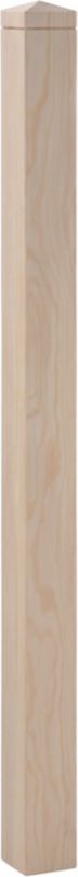 Słup sosnowy Kornik 1150 x 75 x 75 mm wzór nr 14