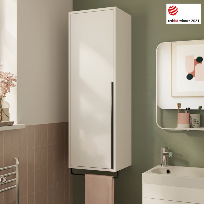 Słupek GoodHome Maza 115 x 36 x 30 cm biały