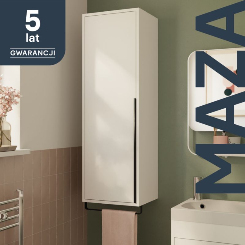 Słupek GoodHome Maza 115 x 36 x 30 cm biały