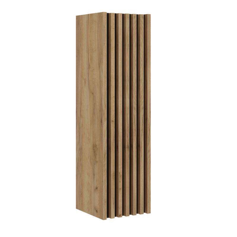 Słupek łazienkowy wysoki Deftrans Line 34,3 cm dąb złoty