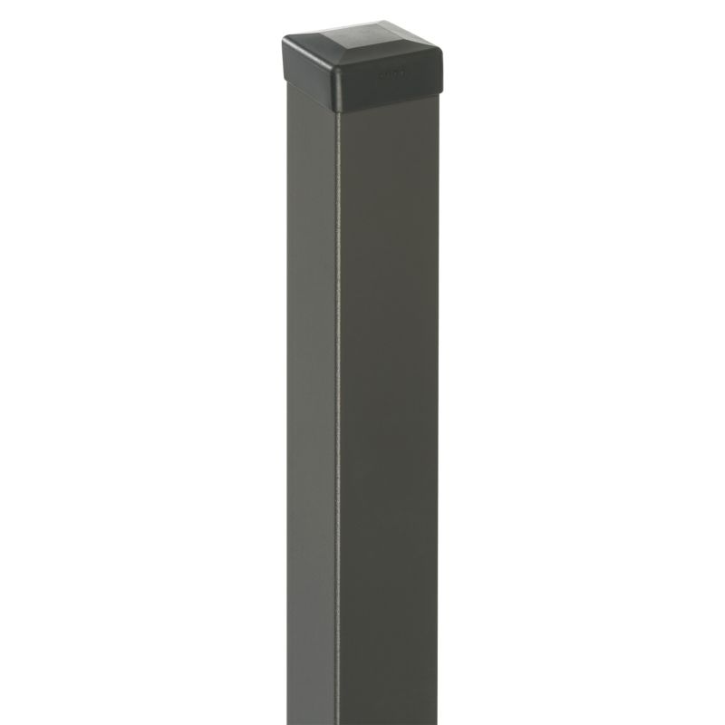 Słupek ogrodzeniowy gładki Polbram Steel Group 50 x 50 x 200 cm RAL 7016 struktura