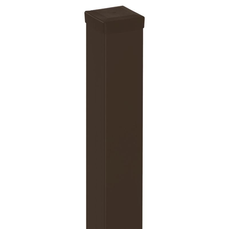 Słupek ogrodzeniowy gładki Polbram Steel Group 50 x 50 x 200 cm RAL 8017 struktura