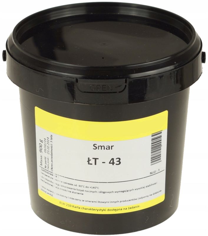 Smar FEINZ Łożyskowy Plastyczny Liten Łt-43 900G Uniwersalny Do Smarownicy 1 szt.