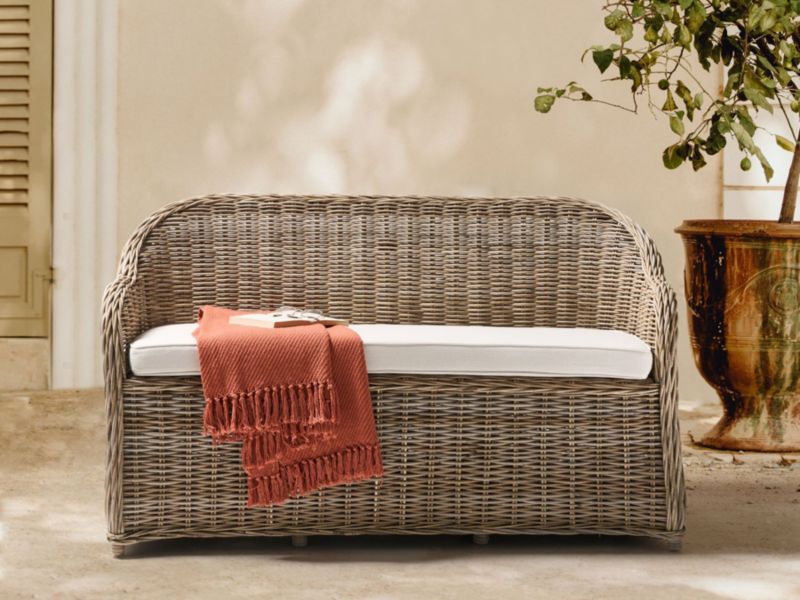 Sofa 2,5-osobowa Susua Rattan Naturalny 1 szt.
