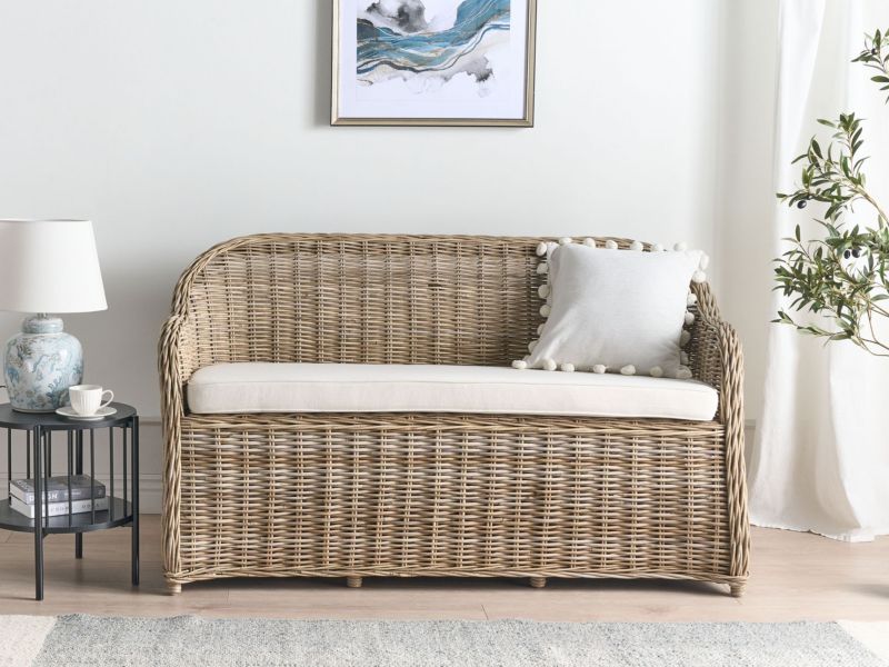 Sofa 2,5-osobowa Susua Rattan Naturalny 1 szt.