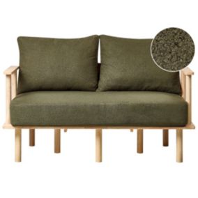Sofa 2-osobowa boucle ciemnozielone Asker 1 szt.