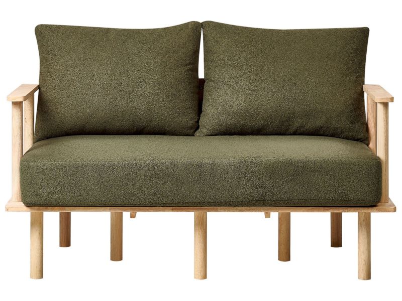 Sofa 2-osobowa boucle ciemnozielone Asker 1 szt.