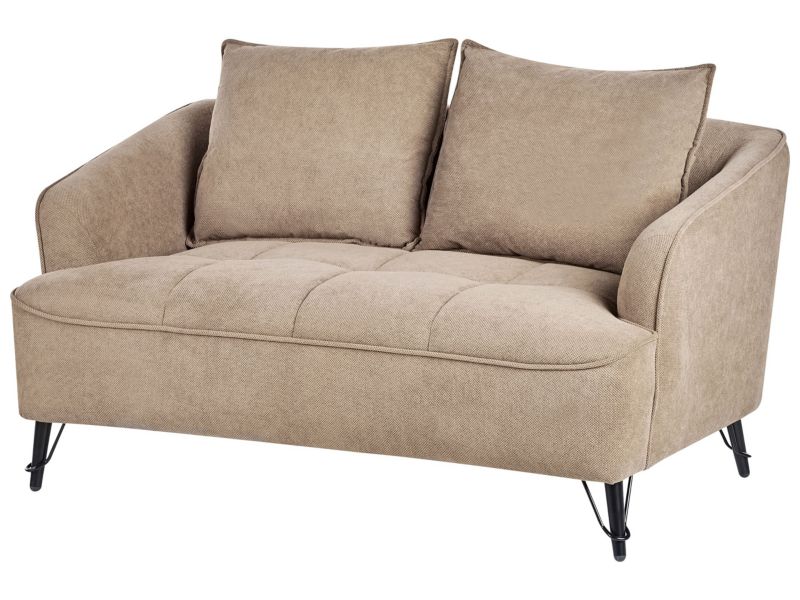 Sofa 2-osobowa brązowa Hobro 1 szt.