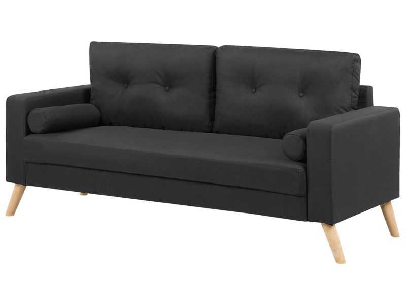 Sofa 2-osobowa czarna Kalmar 1 szt.