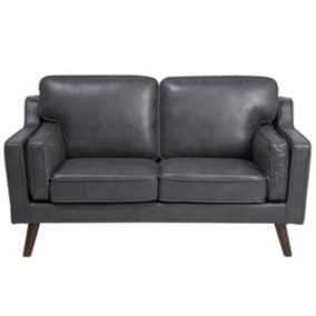 Sofa 2-osobowa ekoskóra szara Lokka 1 szt.