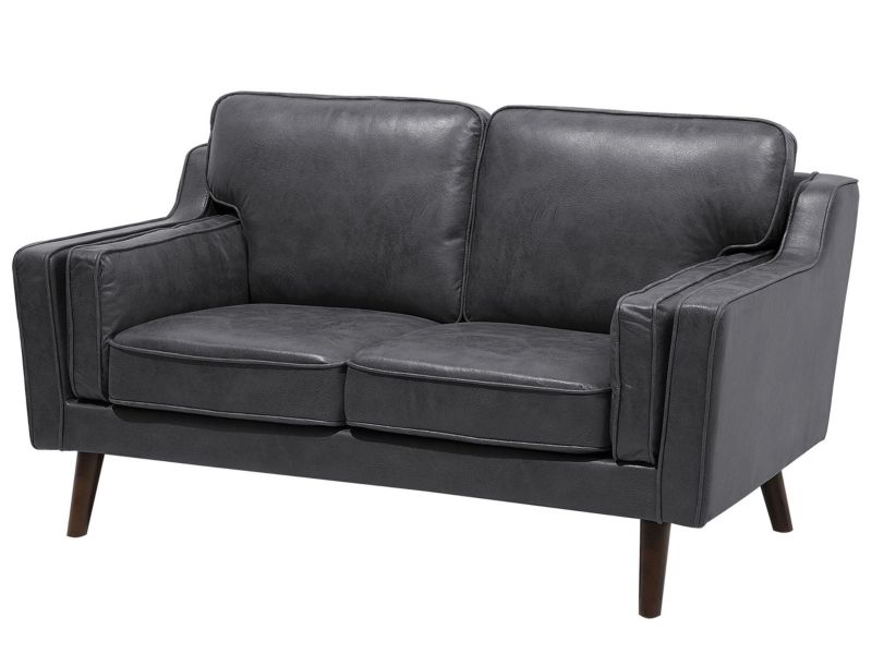 Sofa 2-osobowa ekoskóra szara Lokka 1 szt.