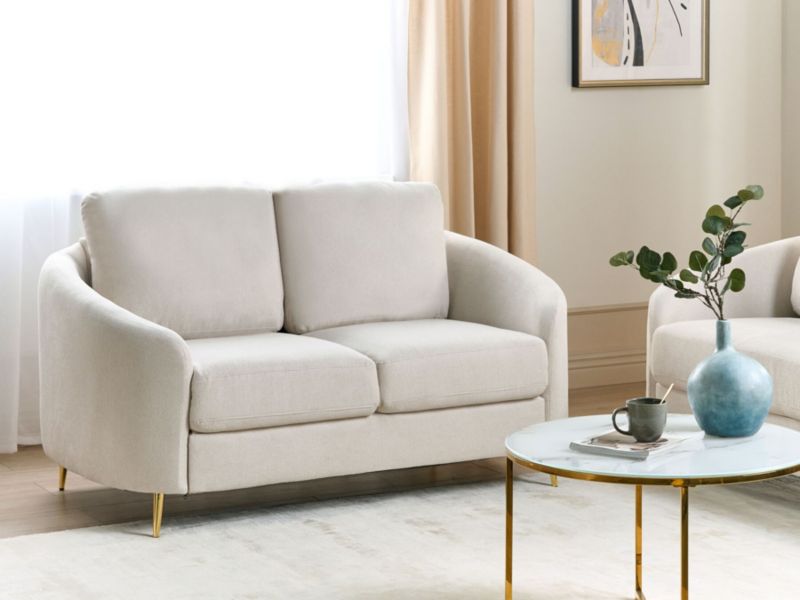 Sofa 2-osobowa jasnobeżowa Trosa 1 szt.