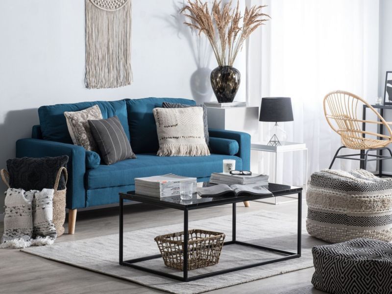 Sofa 2-osobowa niebieska Kalmar 1 szt.