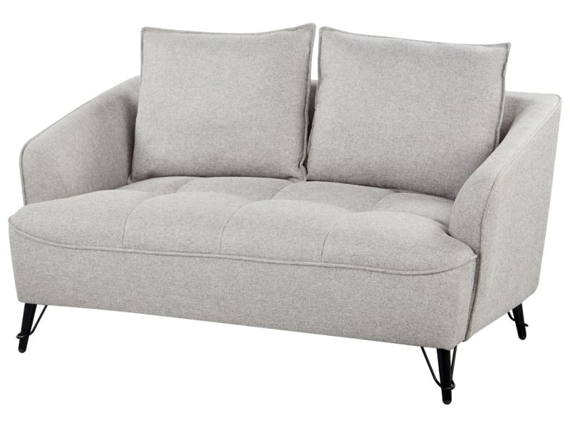 Sofa 2-osobowa szara Hobro 1 szt.