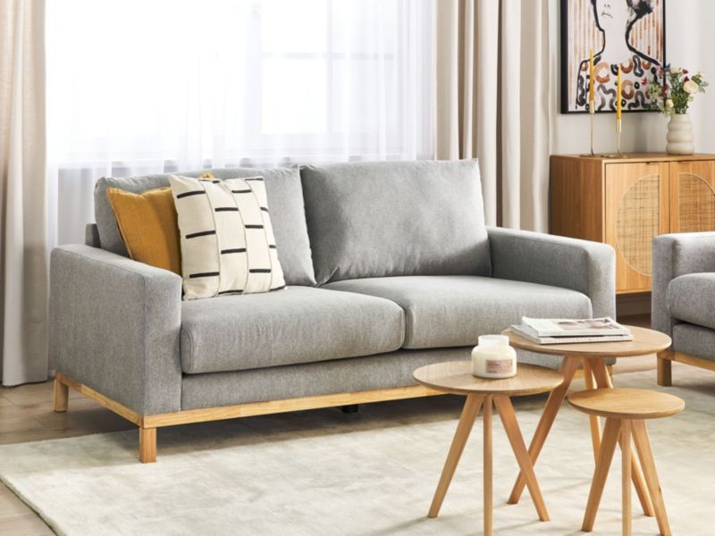 Sofa 2-osobowa szara Siggard 1 szt.