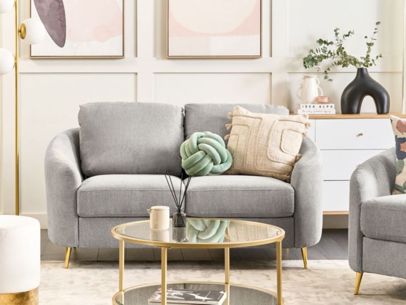 Sofa 2-osobowa szara Trosa 1 szt.