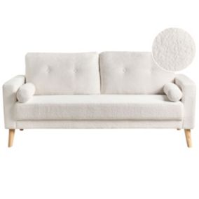Sofa 2-osobowa teddy złamana biel Kalmar 1 szt.