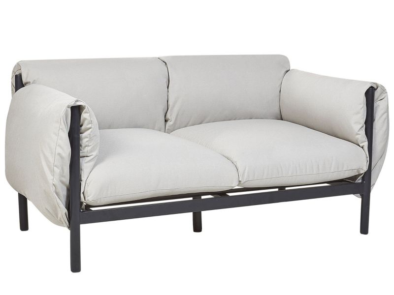 Sofa 2-osobowa z fotelami Esperia Metal Szary 1 kpl