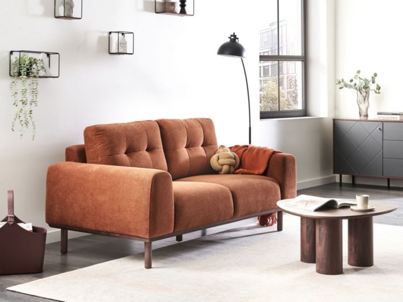 Sofa 2-osobowa złoty brąz Laurila 1 szt.