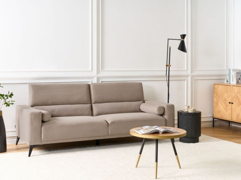 Sofa 3-osobowa beżowoszara Ange 1 szt.