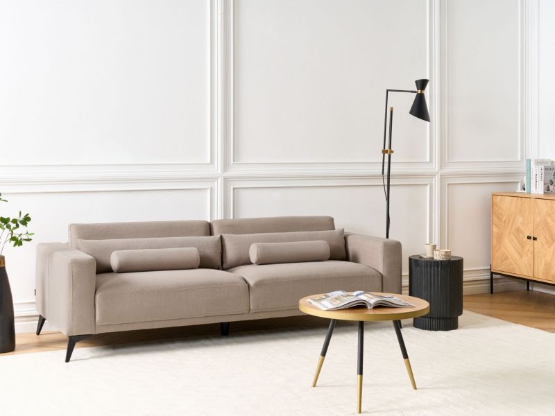 Sofa 3-osobowa beżowoszara Ange 1 szt.