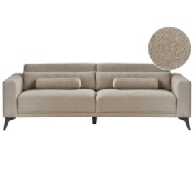 Sofa 3-osobowa boucle beżowoszara Ange 1 szt.