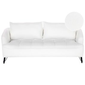Sofa 3-osobowa boucle biała Hobro 1 szt.