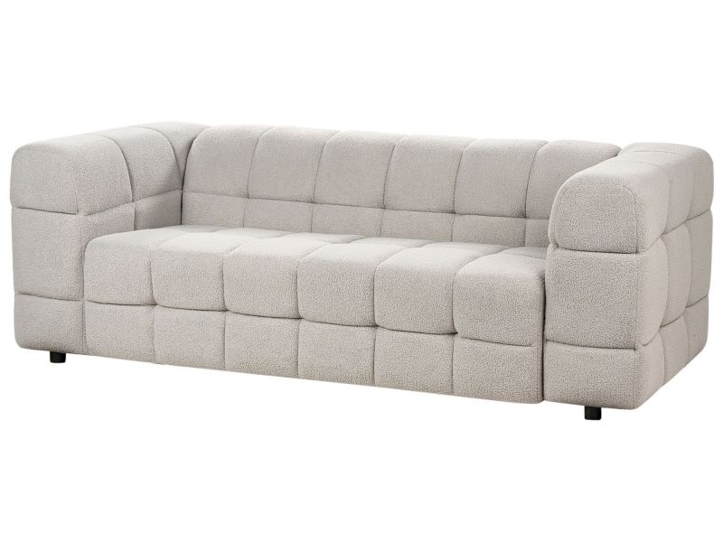 Sofa 3-osobowa boucle szara Mullola 1 szt.