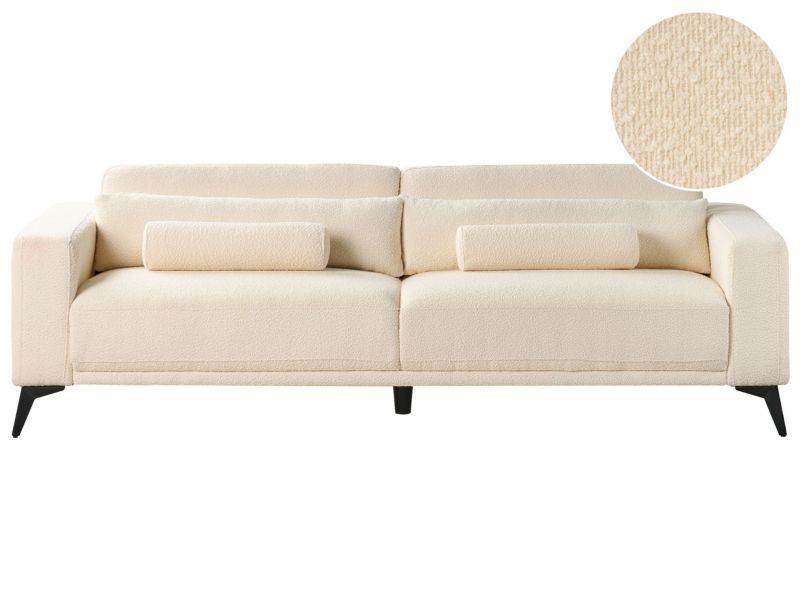 Sofa 3-osobowa boucle złamana biel Ange 1 szt.