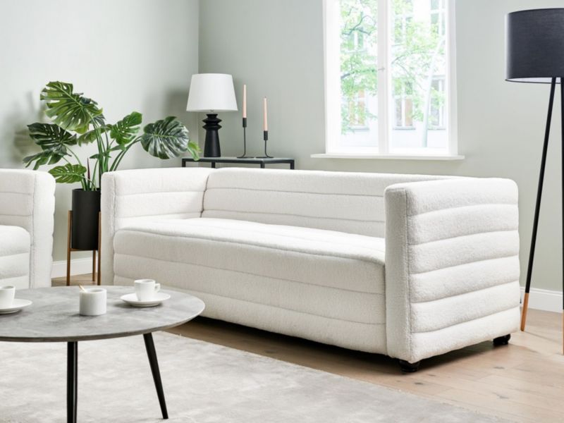 Sofa 3-osobowa boucle złamana biel Hofn 1 szt.