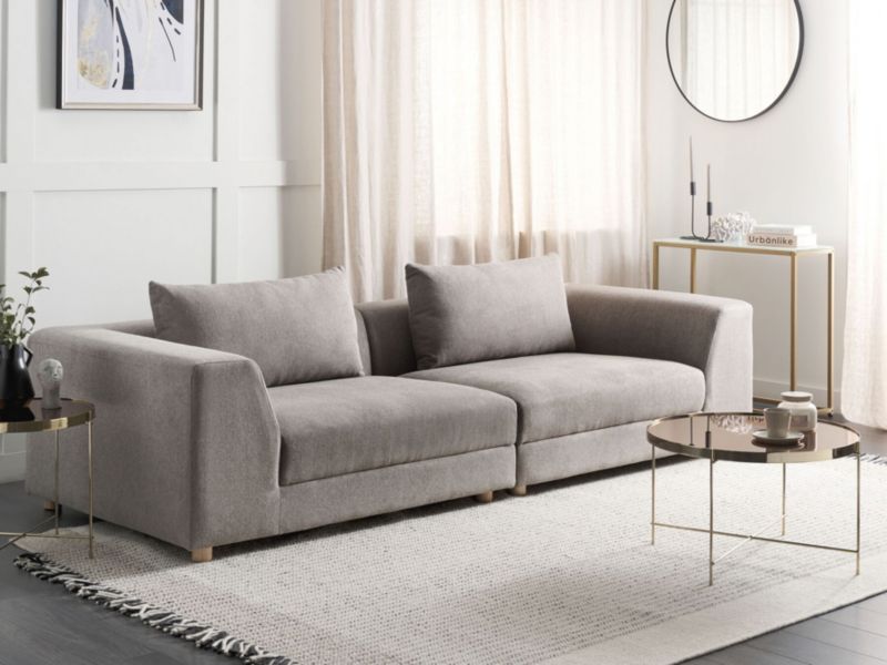Sofa 3-osobowa brązowa Lermon 1 szt.