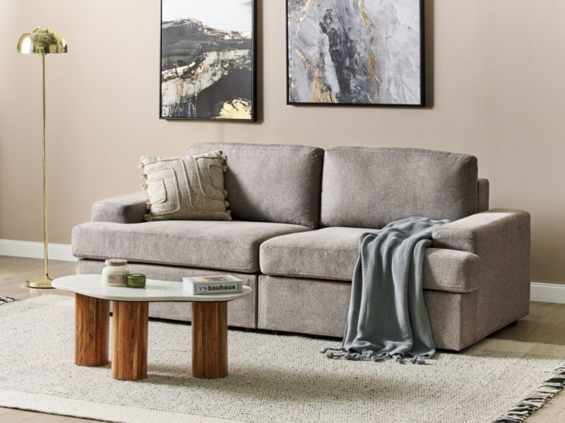 Sofa 3-osobowa brązowoszara Alla 1 szt.