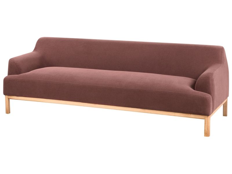 Sofa 3-osobowa burgundowa Sosjo  1 szt.