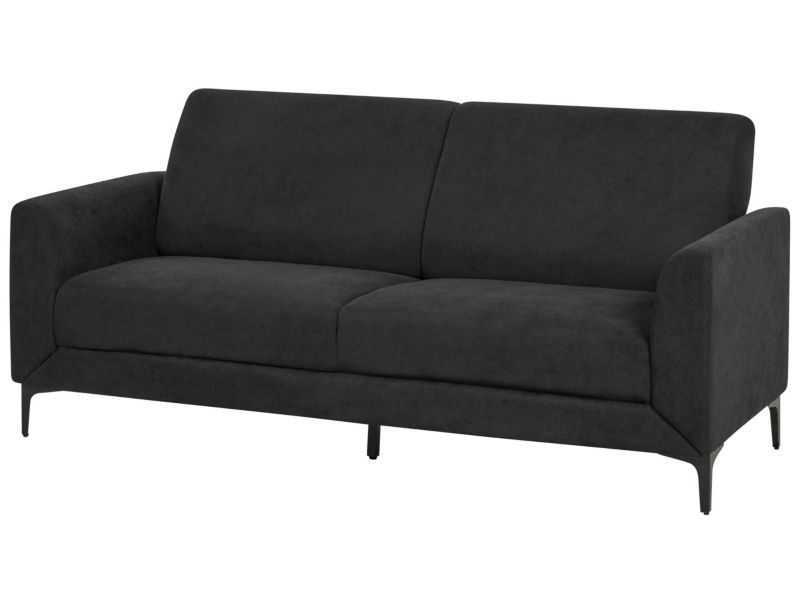 Sofa 3-osobowa czarna Fenes 1 szt.