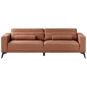 Sofa 3-osobowa ekoskóra brązowa Ange 1 szt.