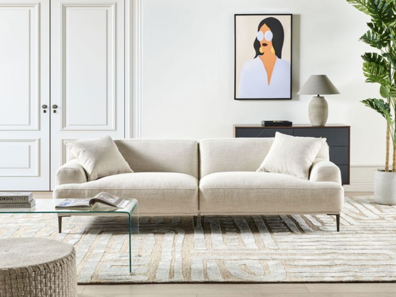 Sofa 3-osobowa jasnobeżowa Matila 1 szt.