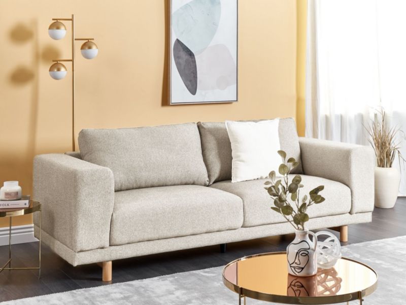Sofa 3-osobowa jasnobeżowa Nivala  1 szt.