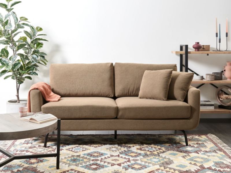 Sofa 3-osobowa jasnobrązowa Vesala 1 szt.