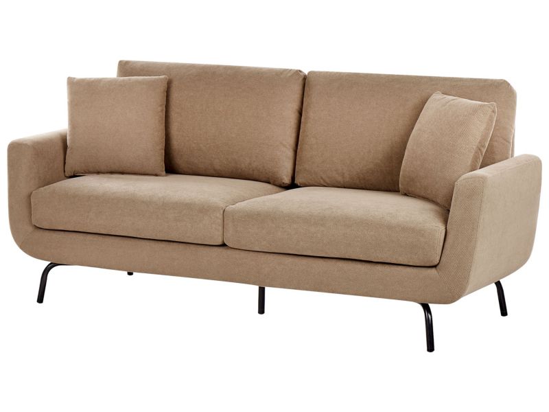 Sofa 3-osobowa jasnobrązowa Vesala 1 szt.