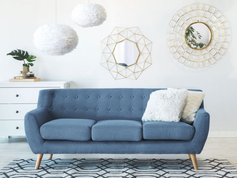 Sofa 3-osobowa niebieska Motala 1 szt.