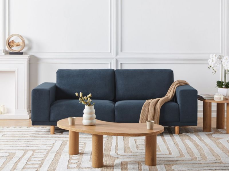 Sofa 3-osobowa niebieska Nivala 1 szt.