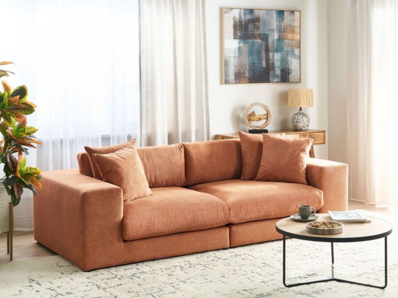 Sofa 3-osobowa pomarańczowa Glorvika ii 1 szt.