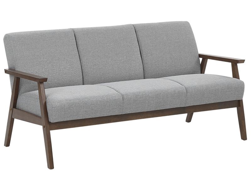 Sofa 3-osobowa szara Asnes 1 szt.