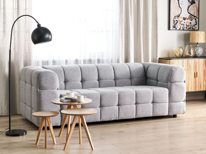 Sofa 3-osobowa szara Mullola 1 szt.