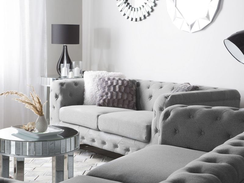Sofa 3-osobowa szara Vissland 1 szt.