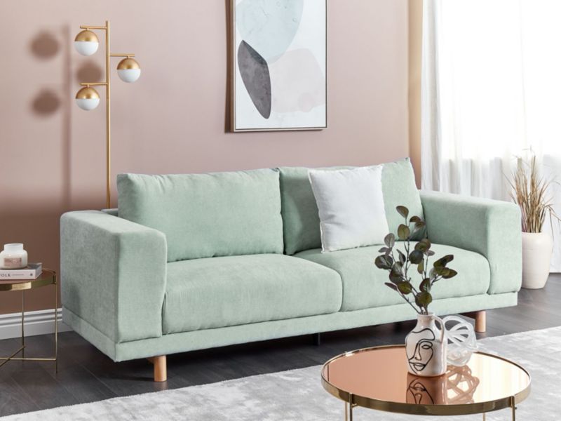 Sofa 3-osobowa sztruksowa zielona Nivala 1 szt.