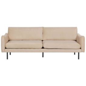 Sofa 3-osobowa welurowa beżowa Vinterbro 1 szt.