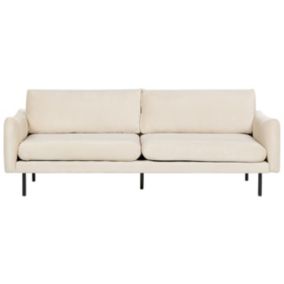 Sofa 3-osobowa welurowa jasnobeżowa Vinterbro 1 szt.