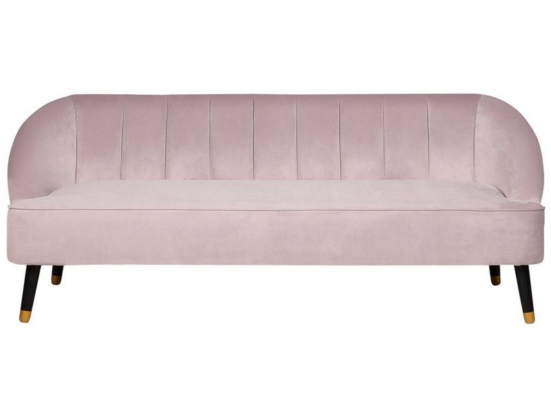 Sofa 3-osobowa welurowa różowa Alsvag 1 szt.