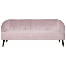 Sofa 3-osobowa welurowa różowa Alsvag 1 szt.